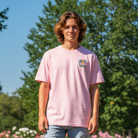 Furreal Retro Cat Sunset Back Graphic Unisex T-Shirt