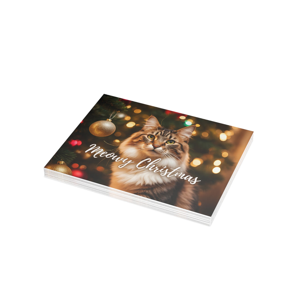Pretty Meowy Christmas Postcard Bundles (envelopes included)