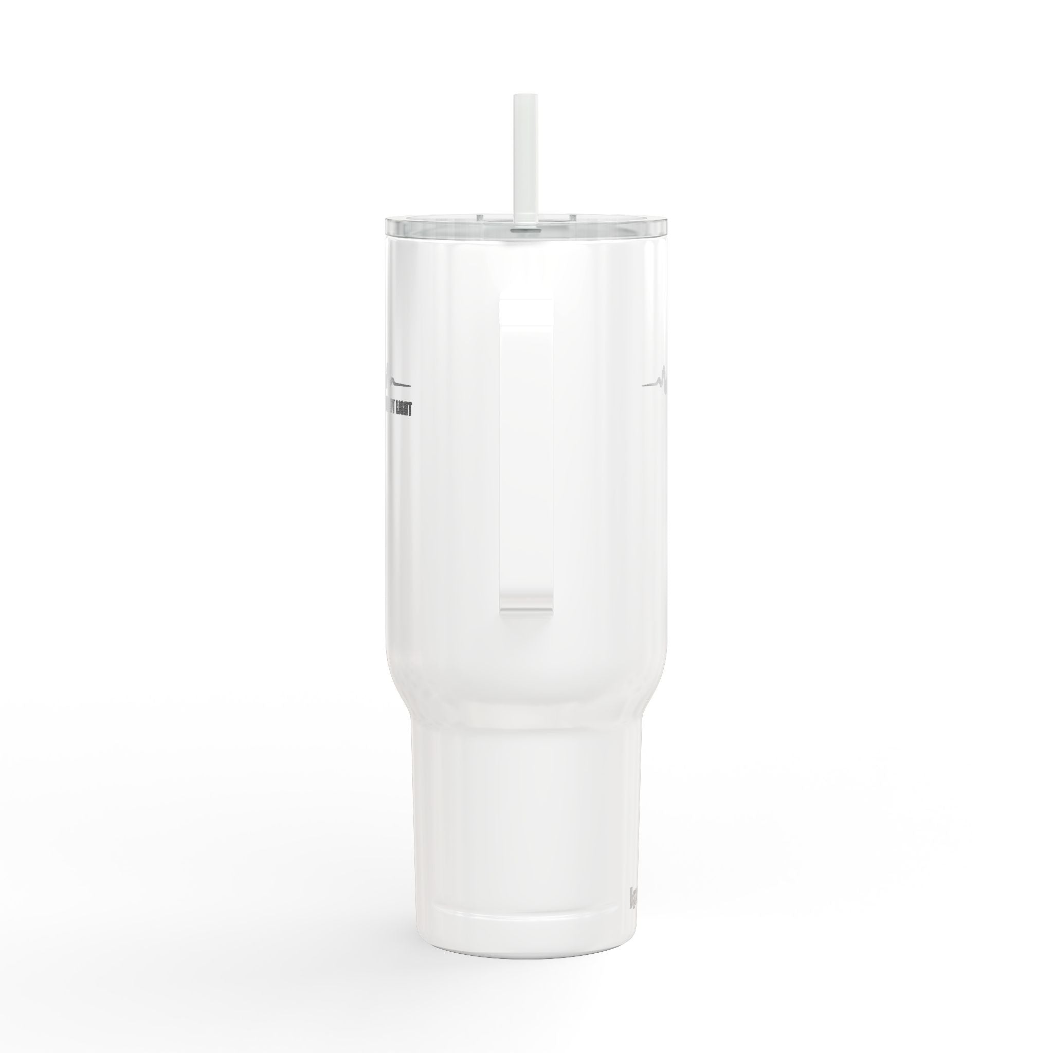 Steady Light 40oz Insulated Tumbler – Engraved Travel Mug with Handle