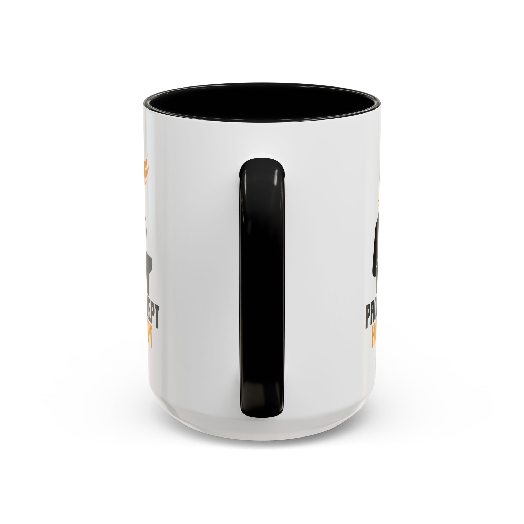 Promises Kept, Hair Swept — Two-Tone Coffee Mug (Political Parody)