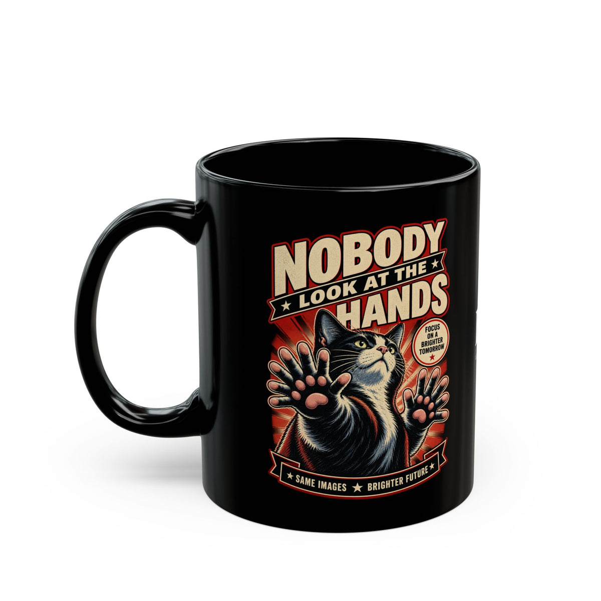 Nobody Look at the Hands AI Slop Mug