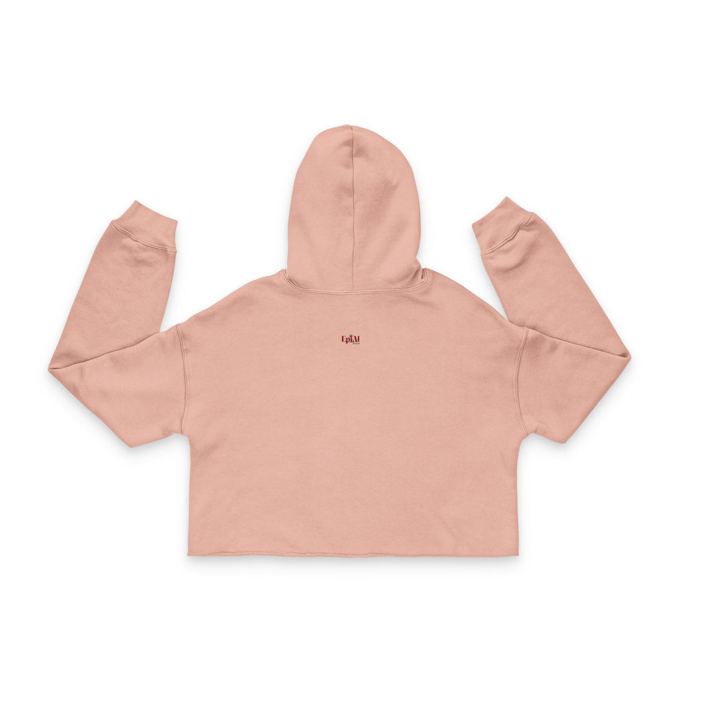 Cute Cat Graphic Cropped Hoodie