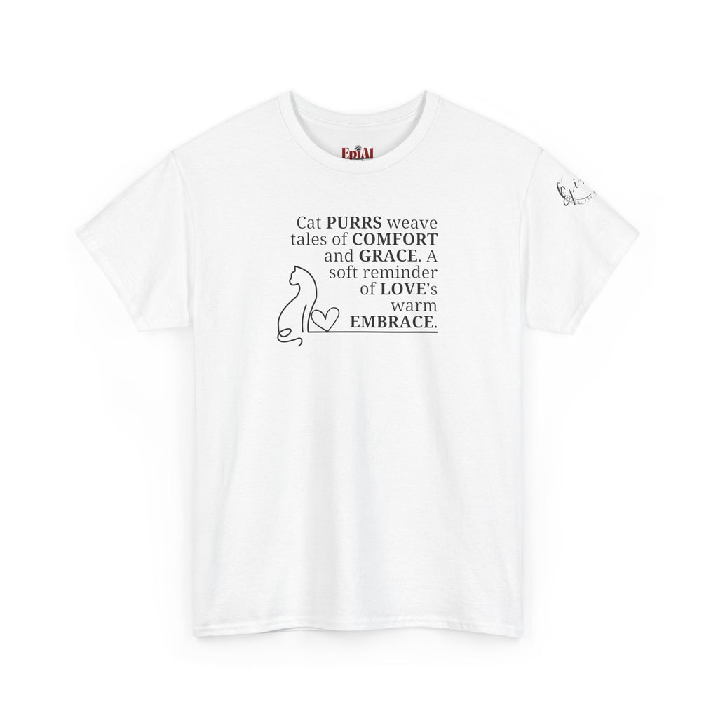 Cat Purrs Unisex Heavy Cotton Tee