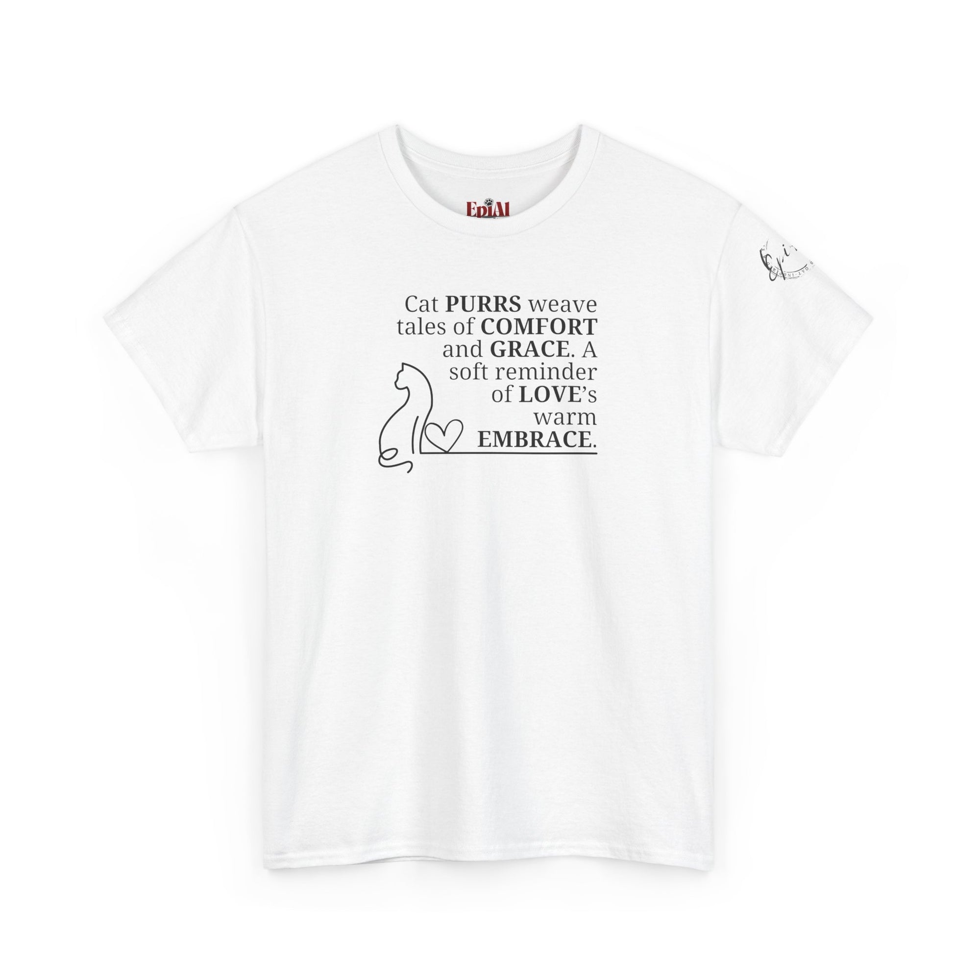 Cat Purrs Unisex Heavy Cotton Tee