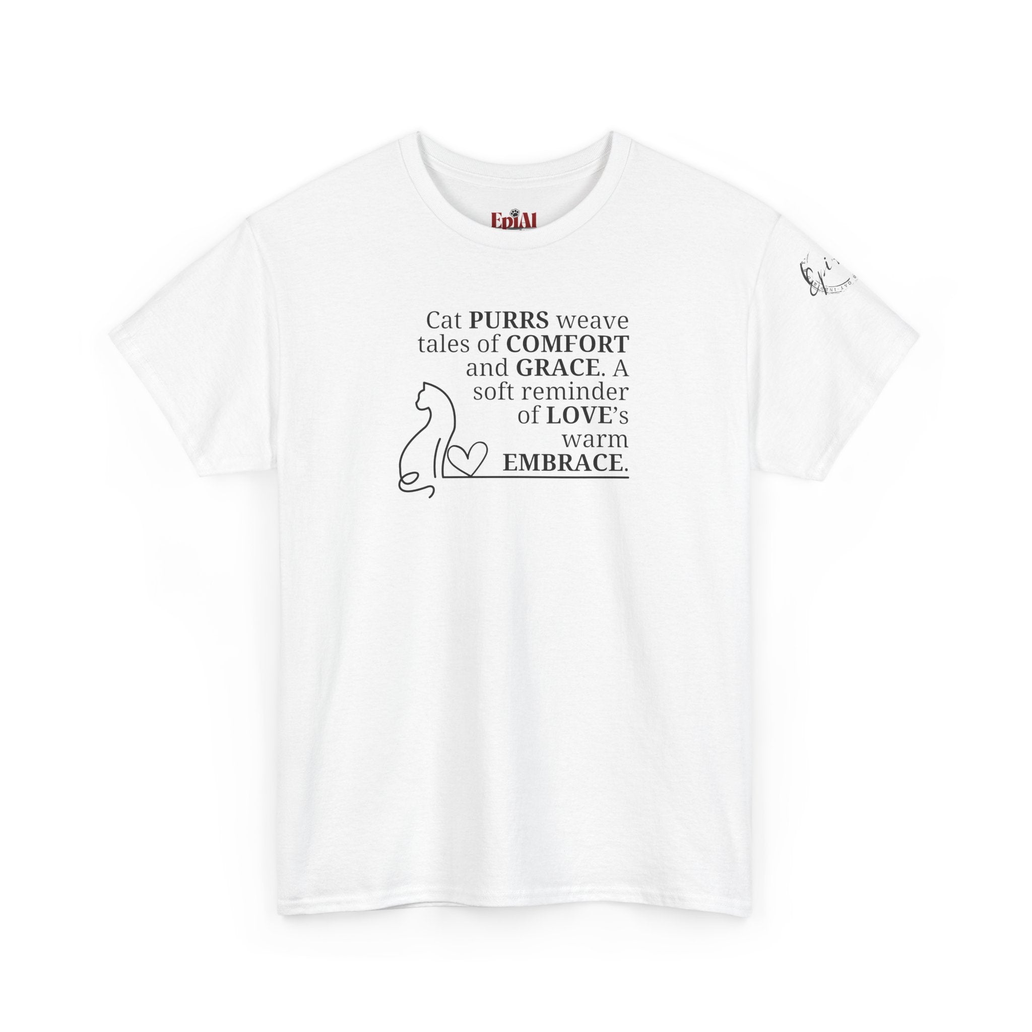 Cat Purrs Unisex Heavy Cotton Tee - EpiAl's Shop