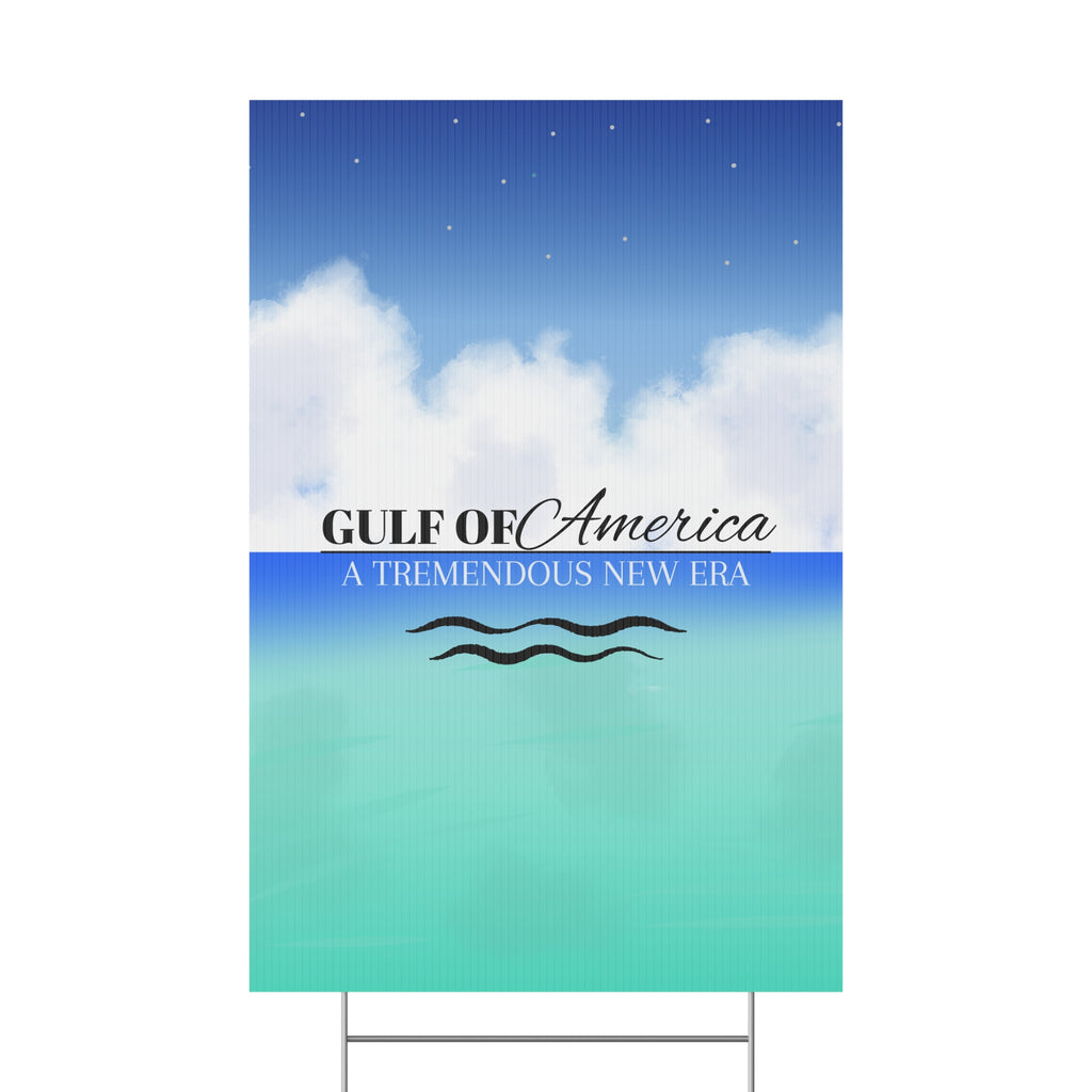 American Gulf Plastic Yard Sign