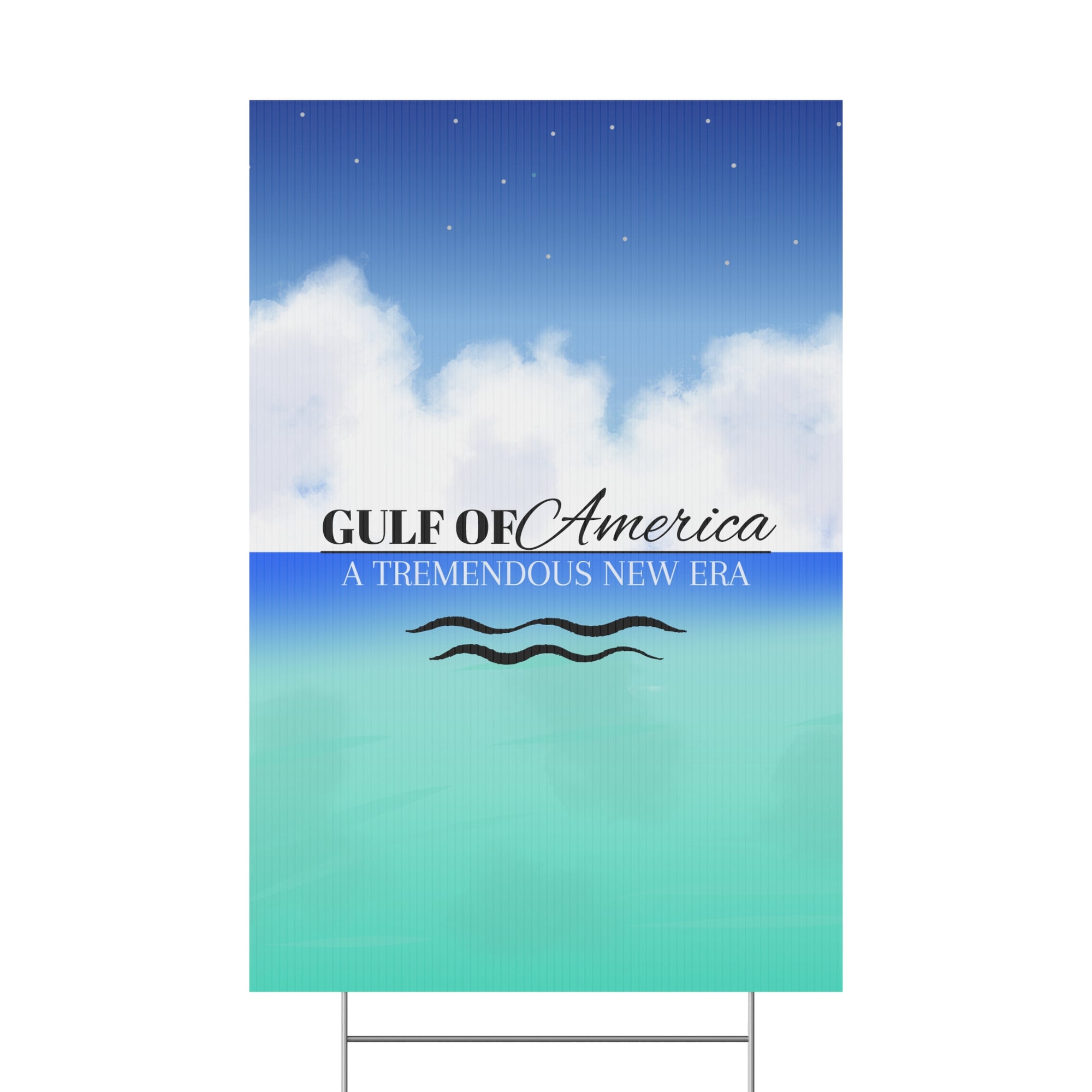 American Gulf Plastic Yard Sign