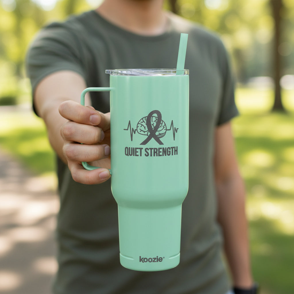 Quiet Strength 40oz Insulated Tumbler