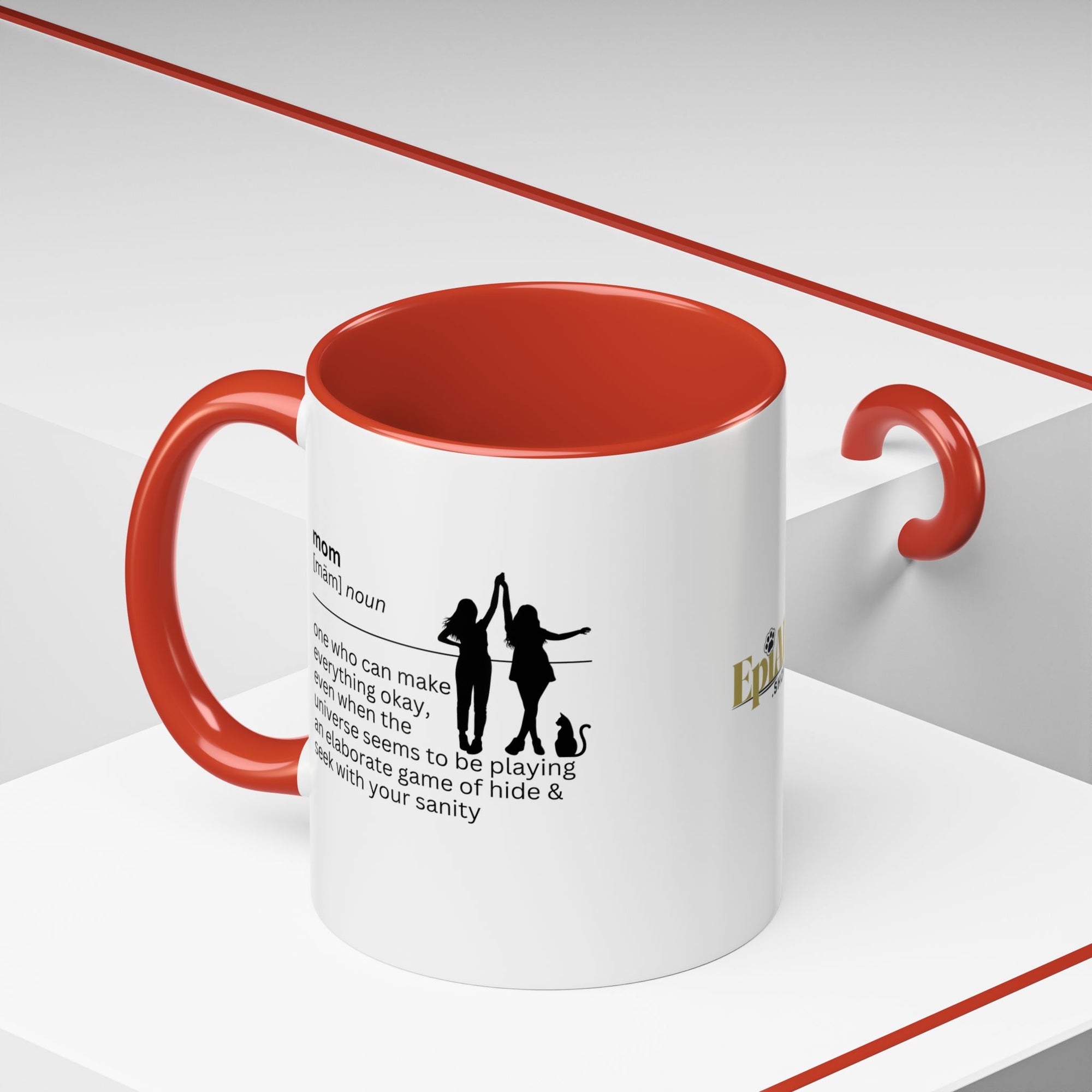 Mom Okay Accent Coffee Mug - Perfect Gift for Moms