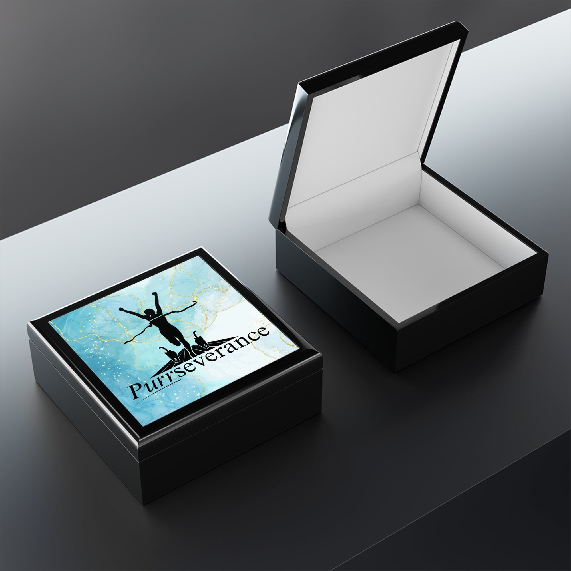 Purrseverance Jewelry Box
