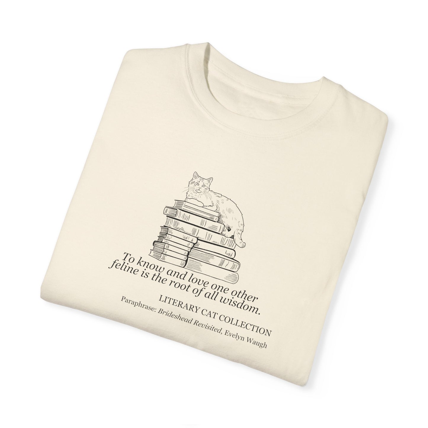 Literary Cat Unisex T-Shirt - Brideshead Revisited