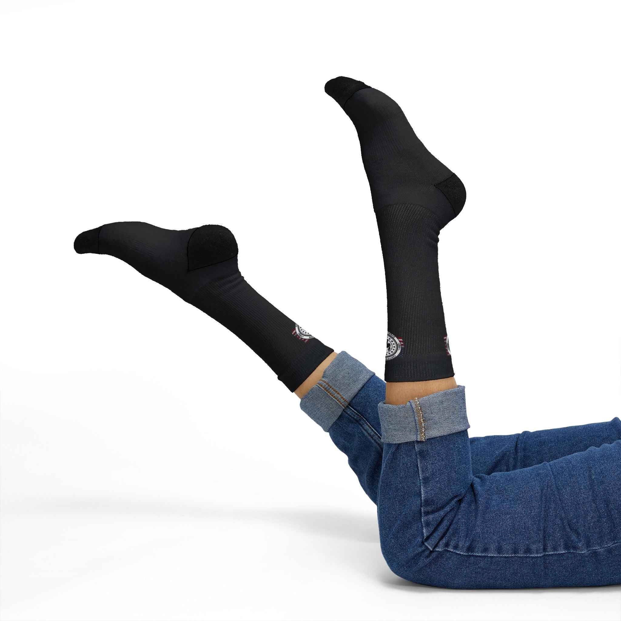 Believe Me Political Parody Crew Socks – 67 Edition