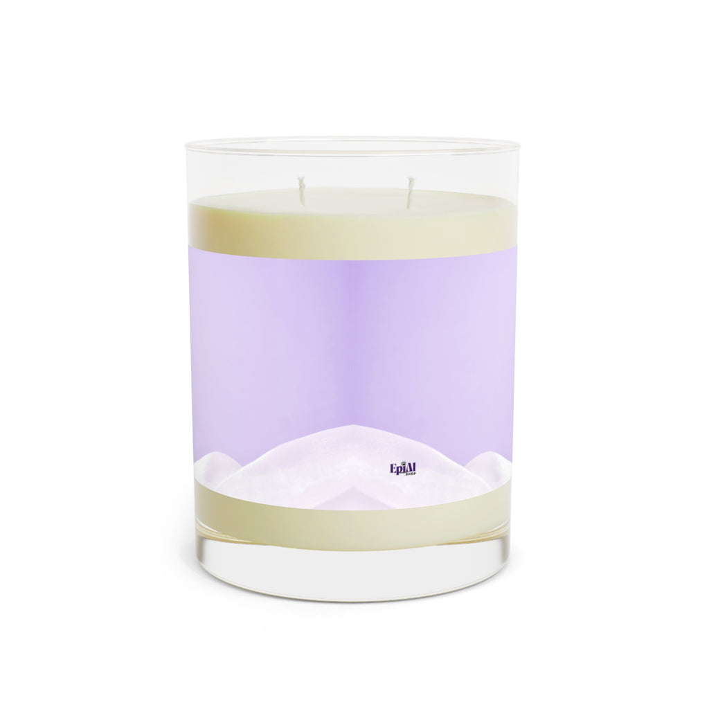 Sketchy Purple Ribbon Scented Candle, Gift for Epilepsy Warriors