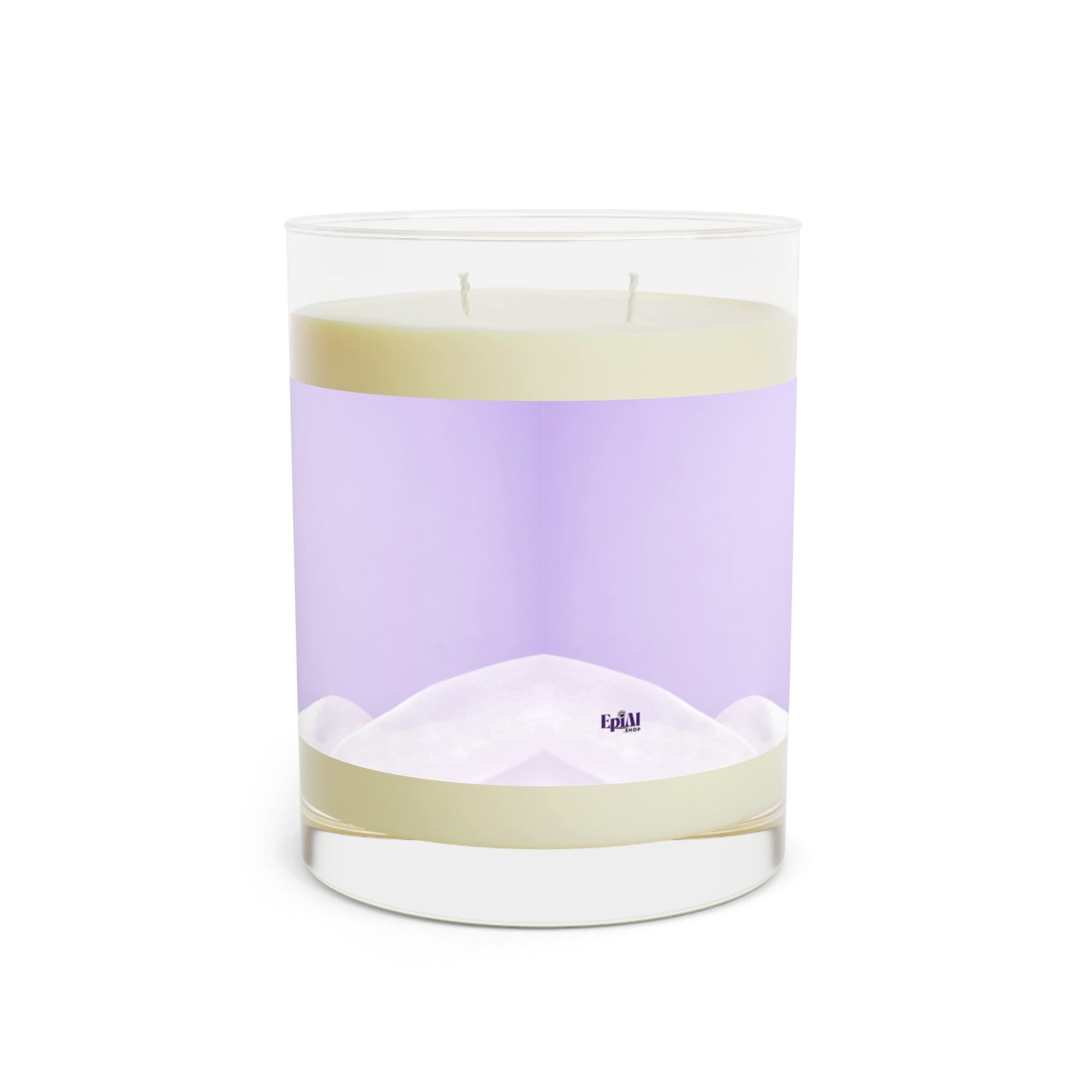 Sketchy Purple Ribbon Scented Candle, Gift for Epilepsy Warriors