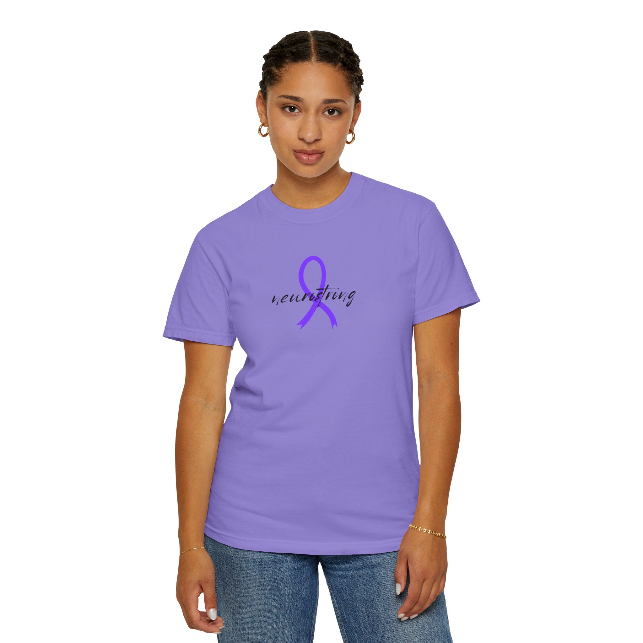 Neurostrong Epilepsy Awareness T-Shirt | Purple Ribbon Tee