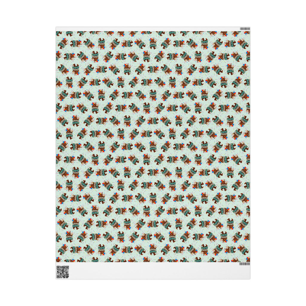 Happy Birthday Bigfoot Wrapping Paper | Sasquatch Birthday Gift Wrap