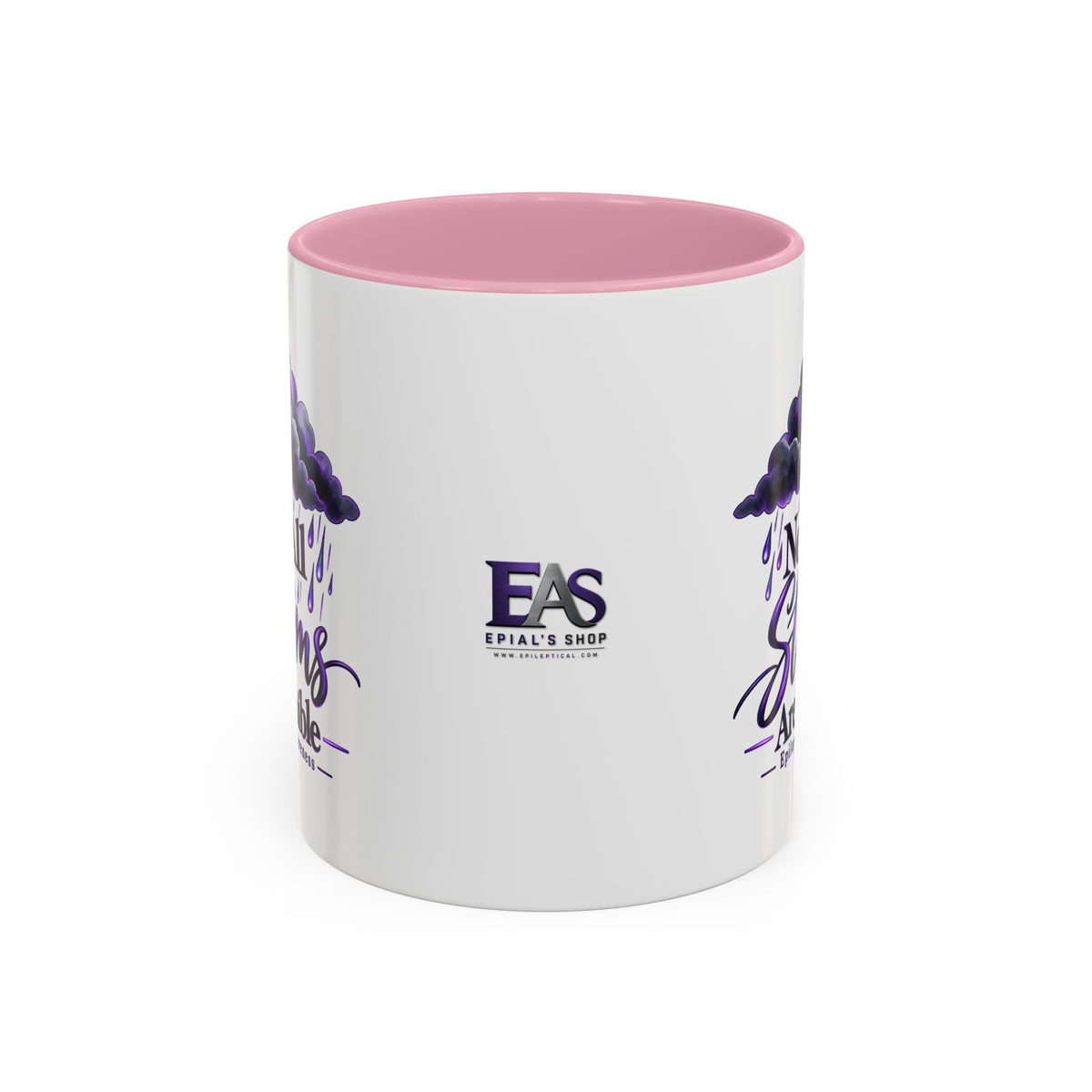 Not All Storms Are Visible Epilepsy Awareness Mug | Purple Storm Cloud Coffee Cup (11oz/15oz)
