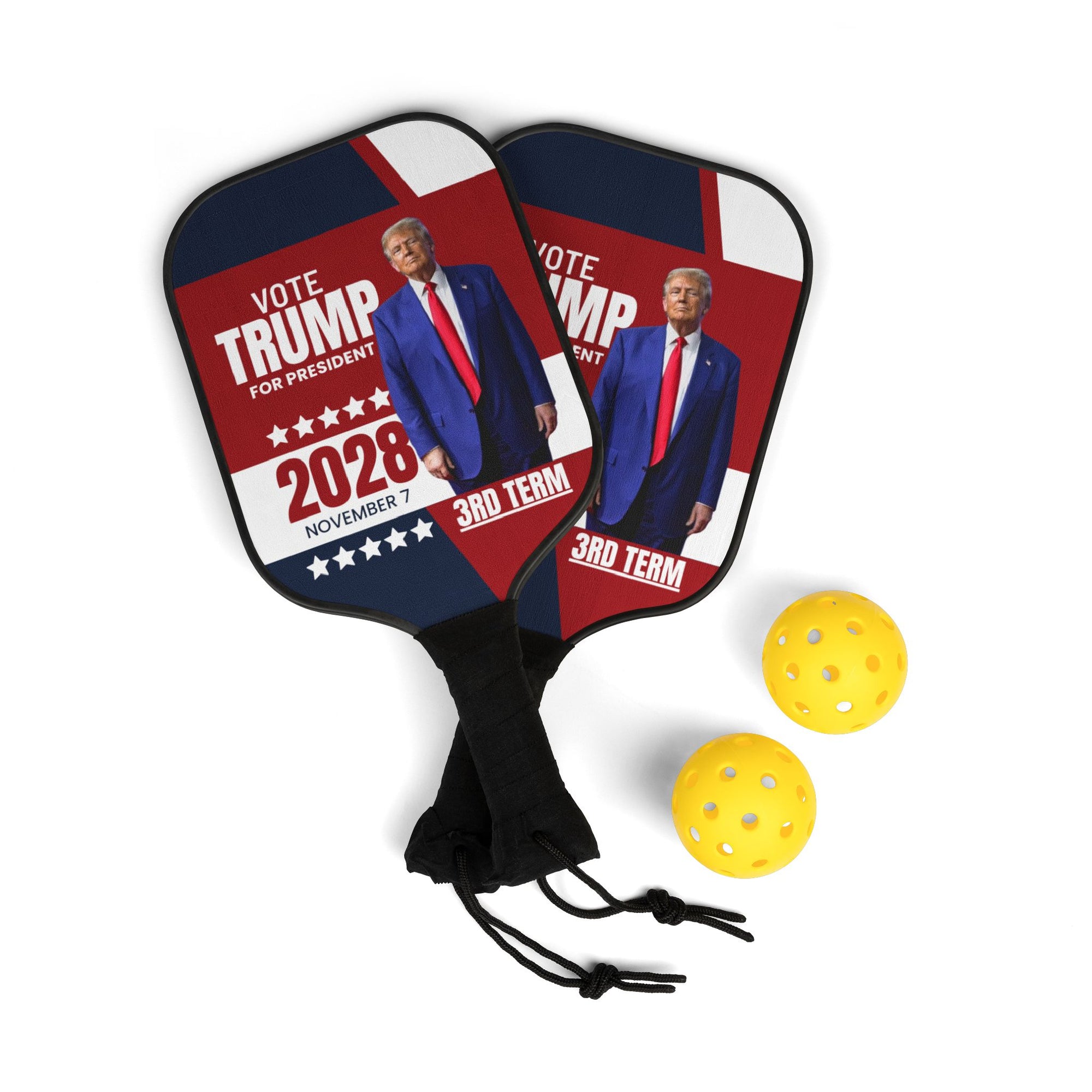 Trump 2028 Pickleball Paddle Set - Vote for 3rd Term!