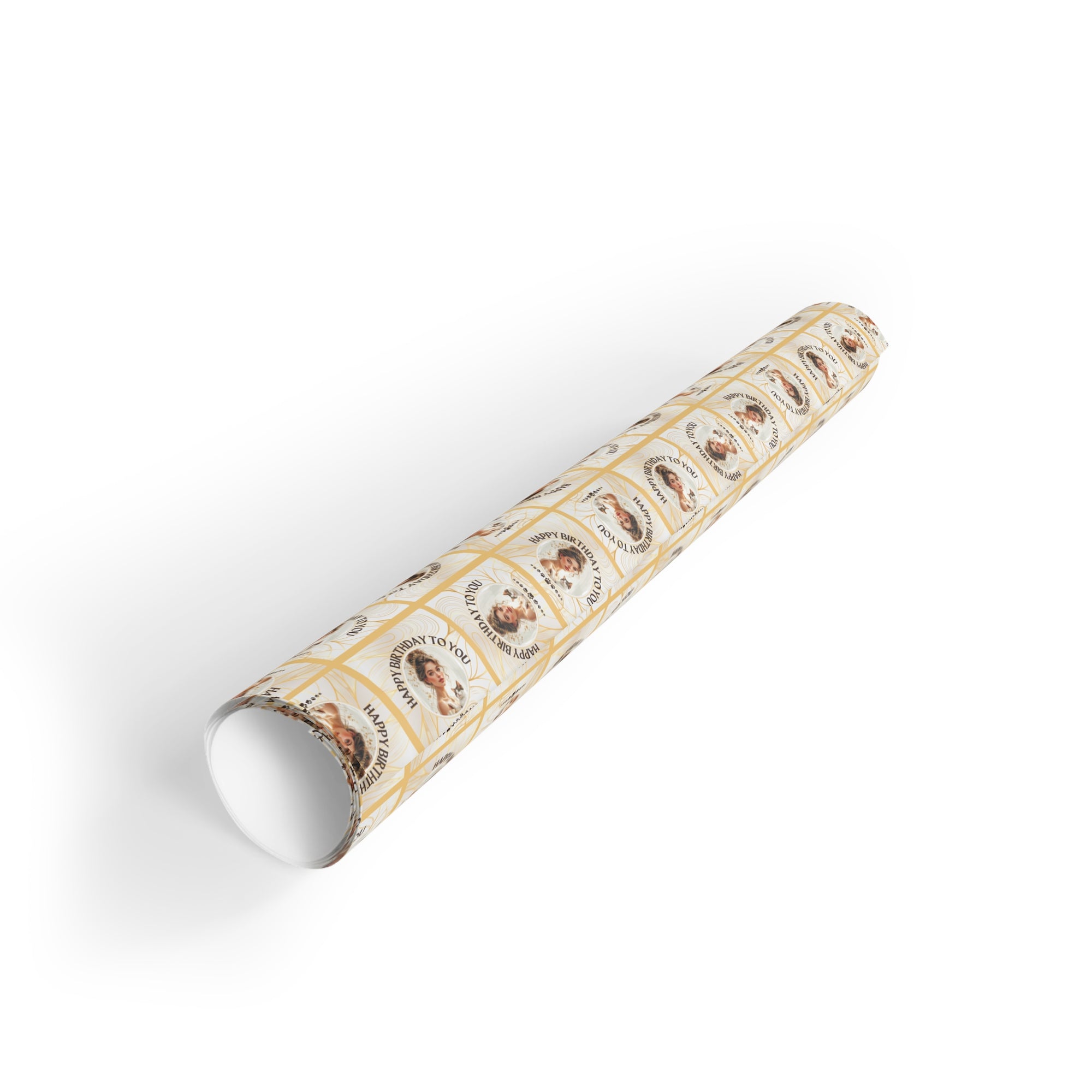 Golden Cat Lady Birthday Gift Wrapping Paper Roll
