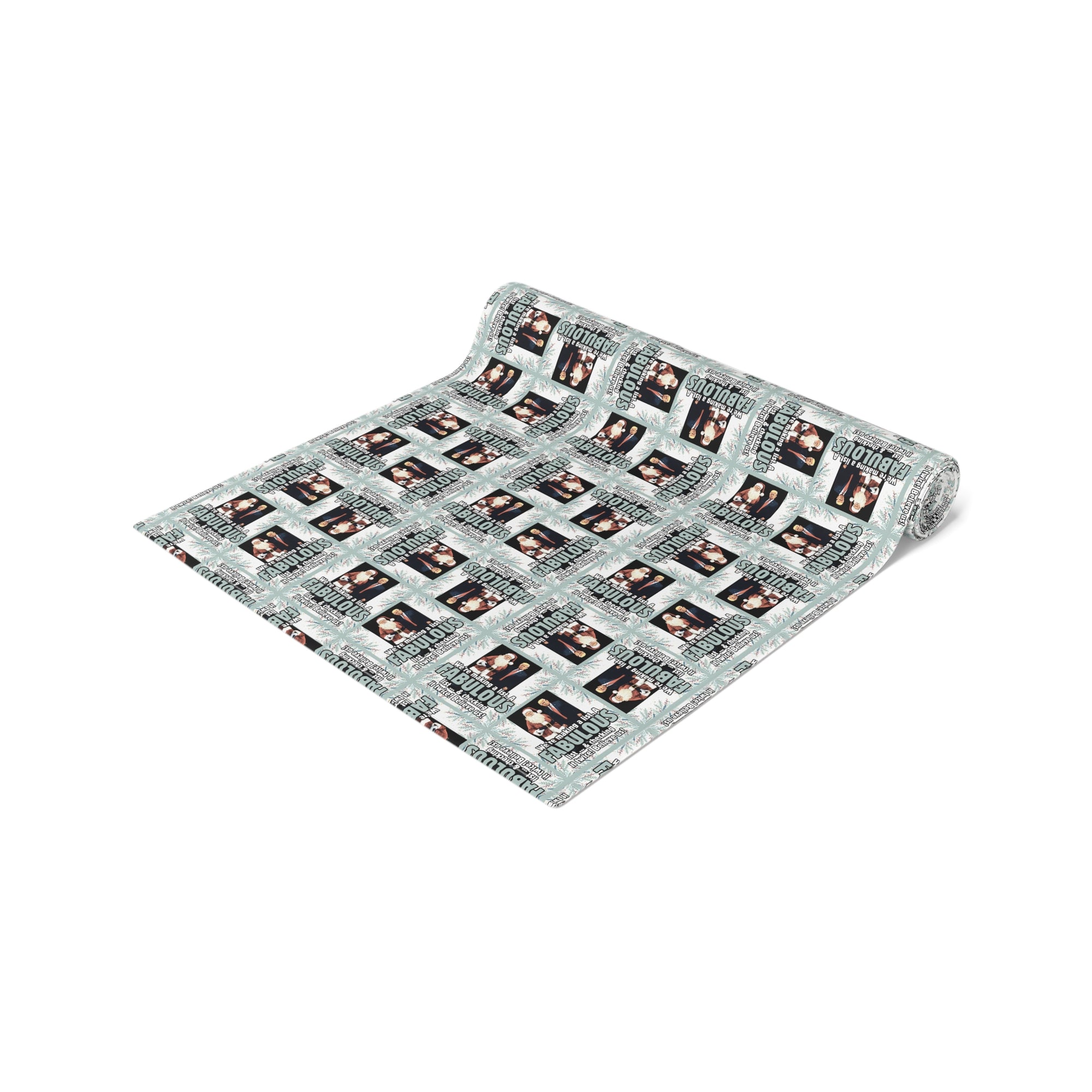 Trump Santa Fabulous List Christmas Table Runner
