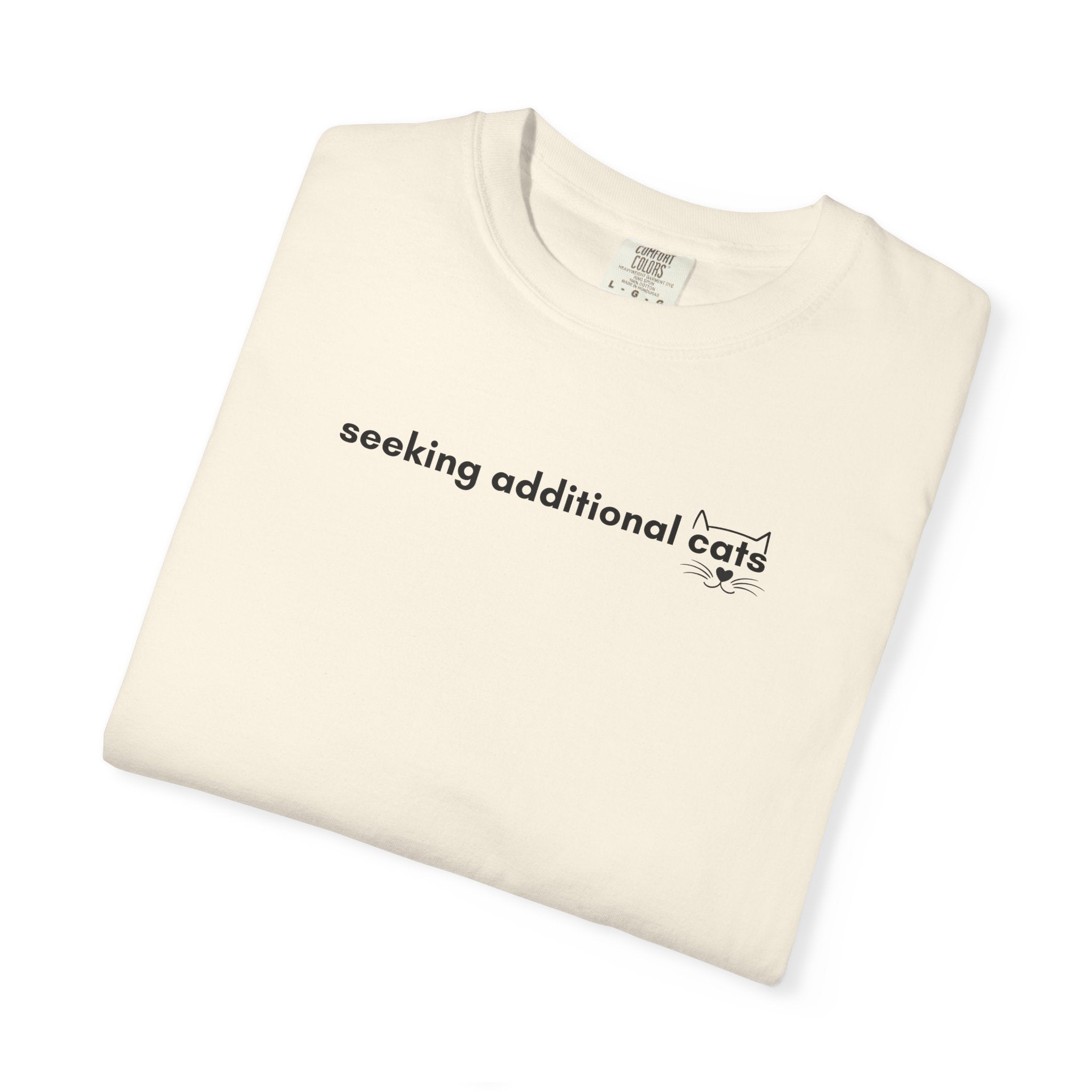 Seeking Additional Cats T-Shirt | Cat Lover Minimal Tee
