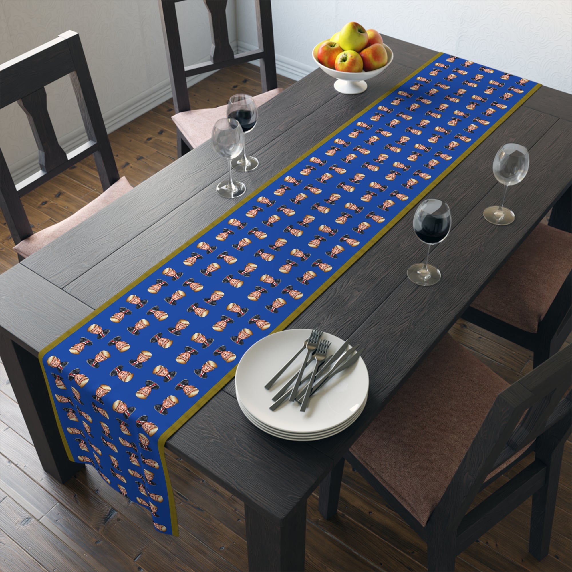 Vibrant Trump Face Table Runner