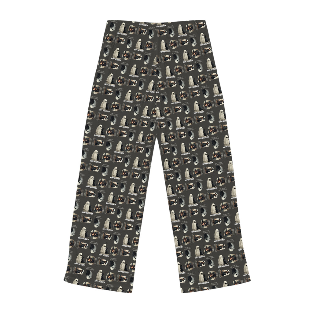 Cozy Halloween Cat-Themed Women's Pajama Pants