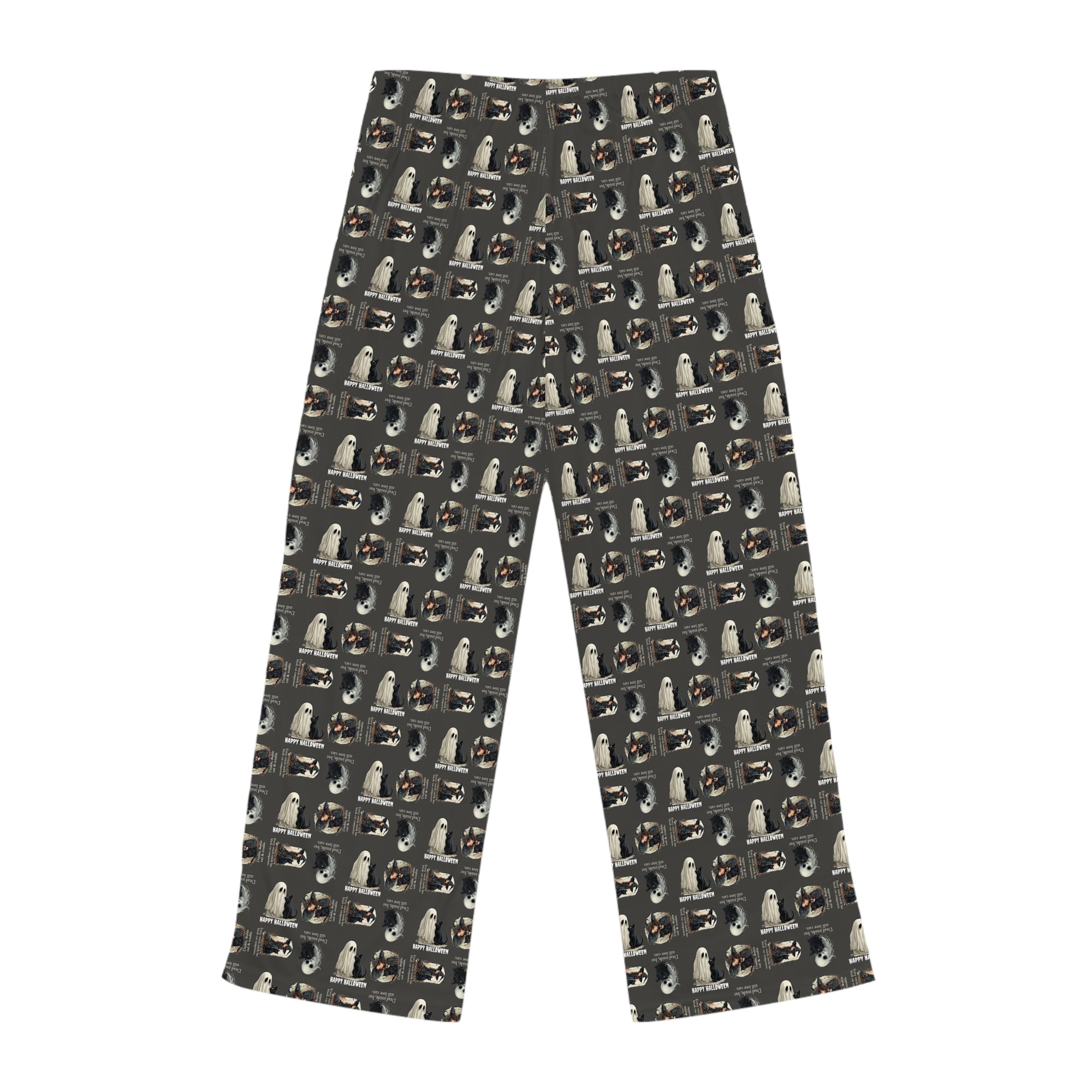 Cozy Halloween Cat-Themed Women's Pajama Pants