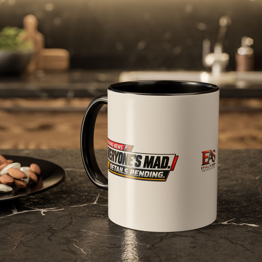 Everyone’s Mad. Details Pending. Breaking News Coffee Mug (11oz & 15oz)