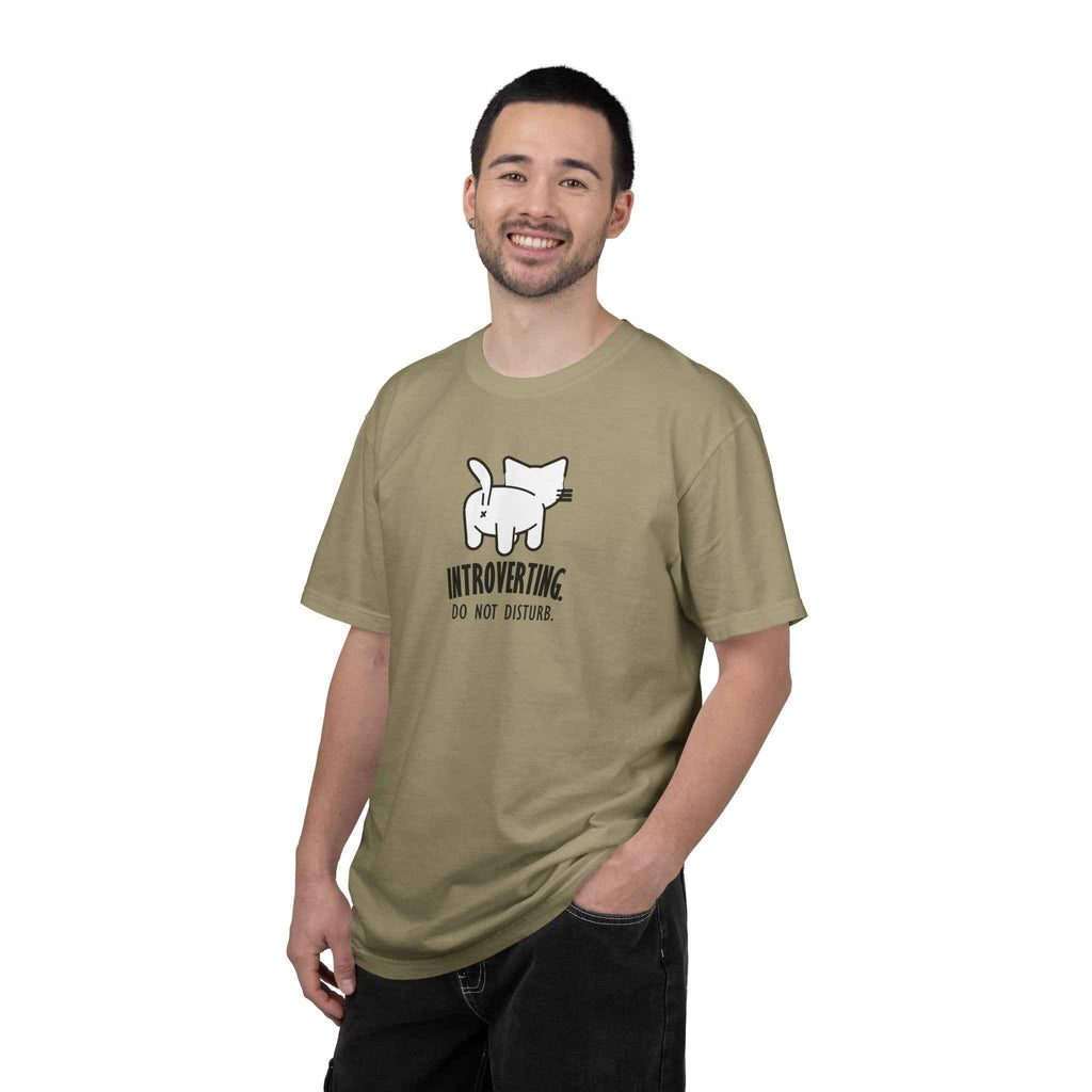 Introverting. Do Not Disturb. Unisex Cat T-Shirt