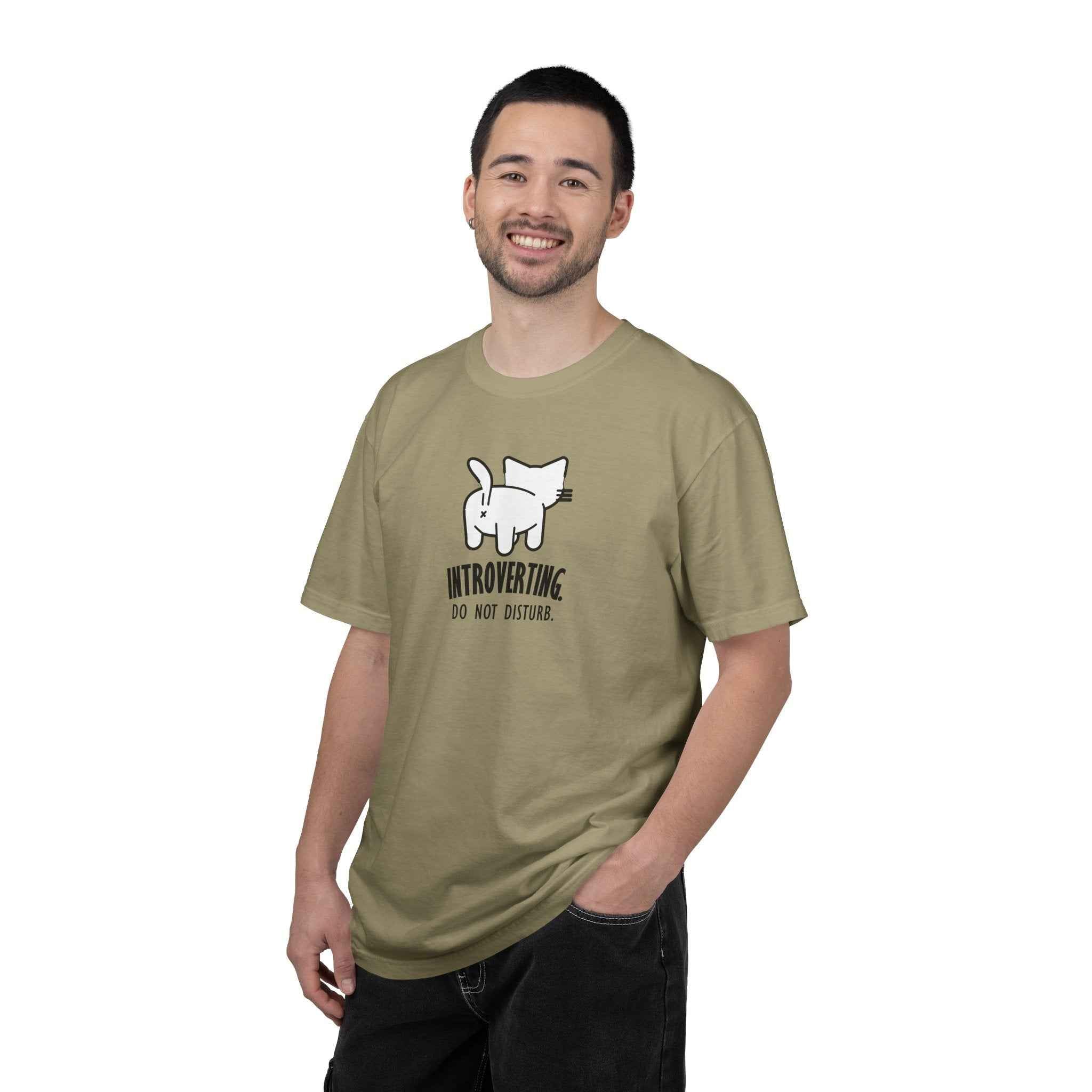 Introverting. Do Not Disturb. Unisex Cat T-Shirt