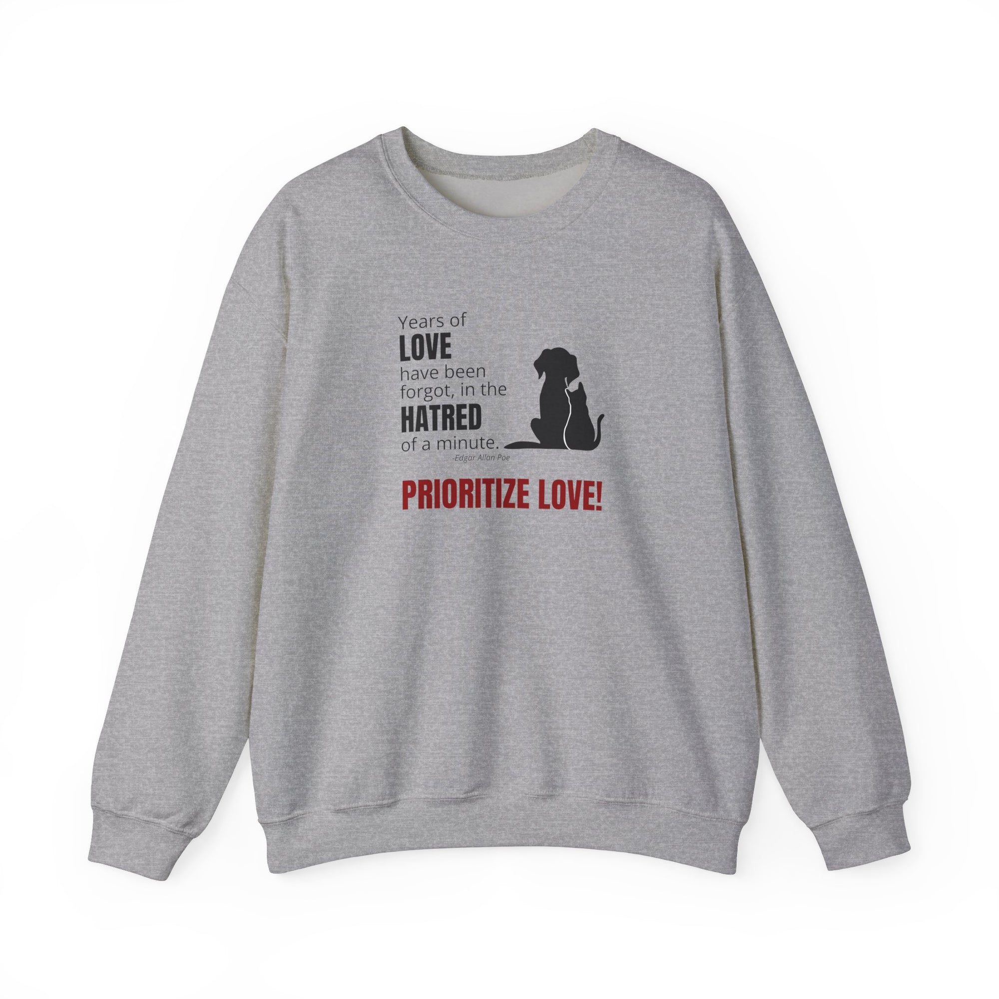 Prioritize Love Unisex Heavy Blend™ Crewneck Sweatshirt