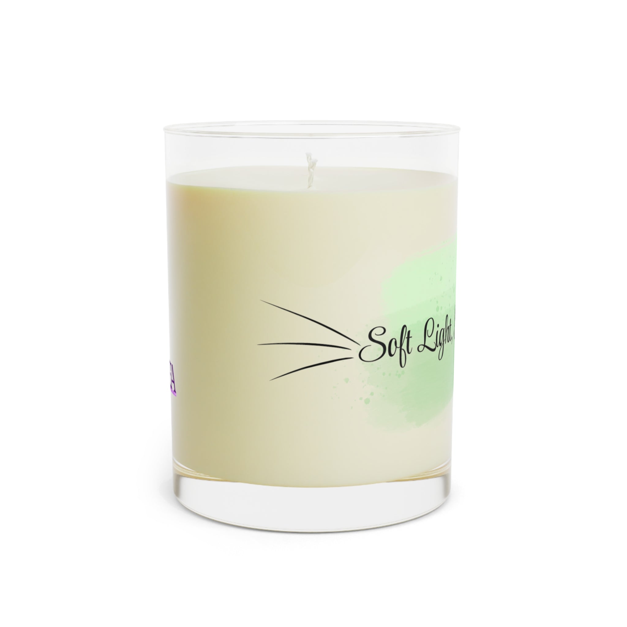 Soft Light, Sharp Whiskers – Cat Lover Scented Glass Candle