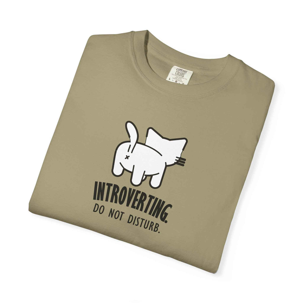 Introverting. Do Not Disturb. Unisex Cat T-Shirt