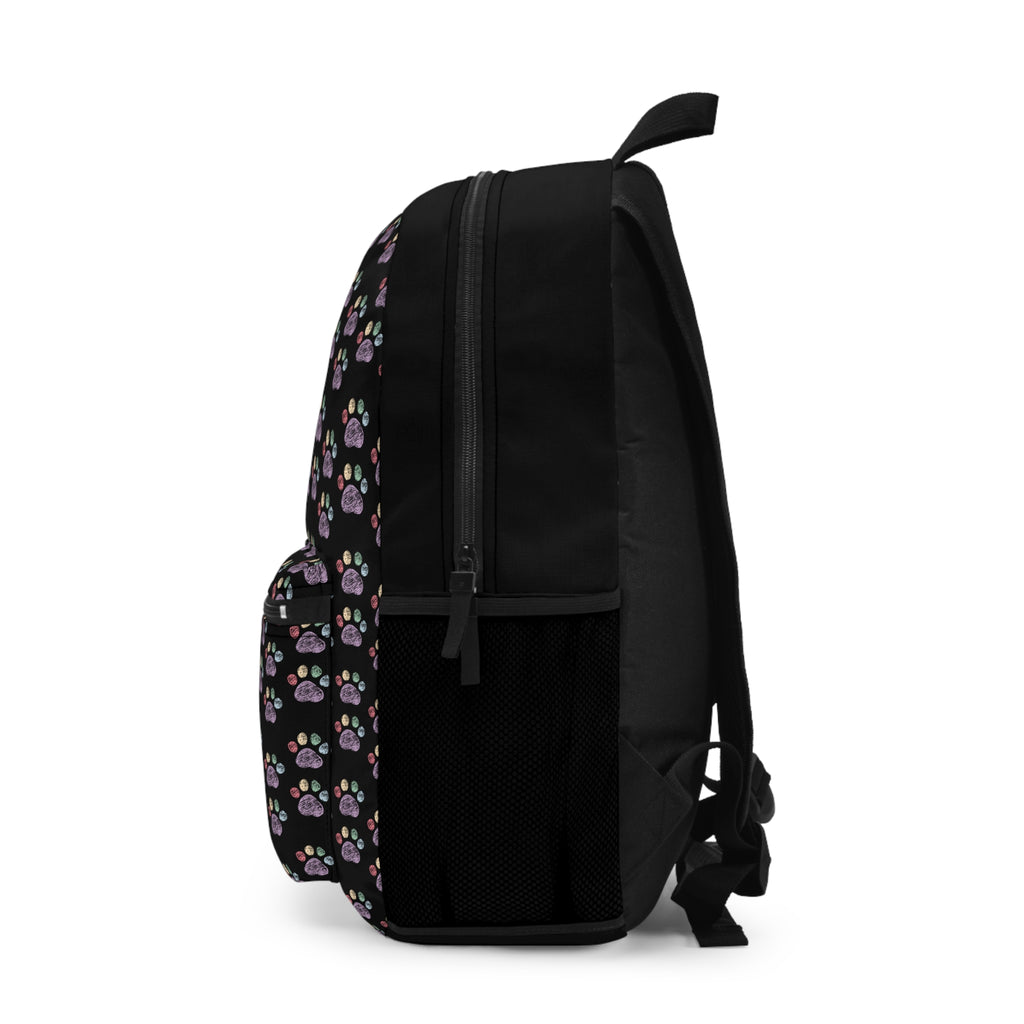 Crayon Paw Print Backpack