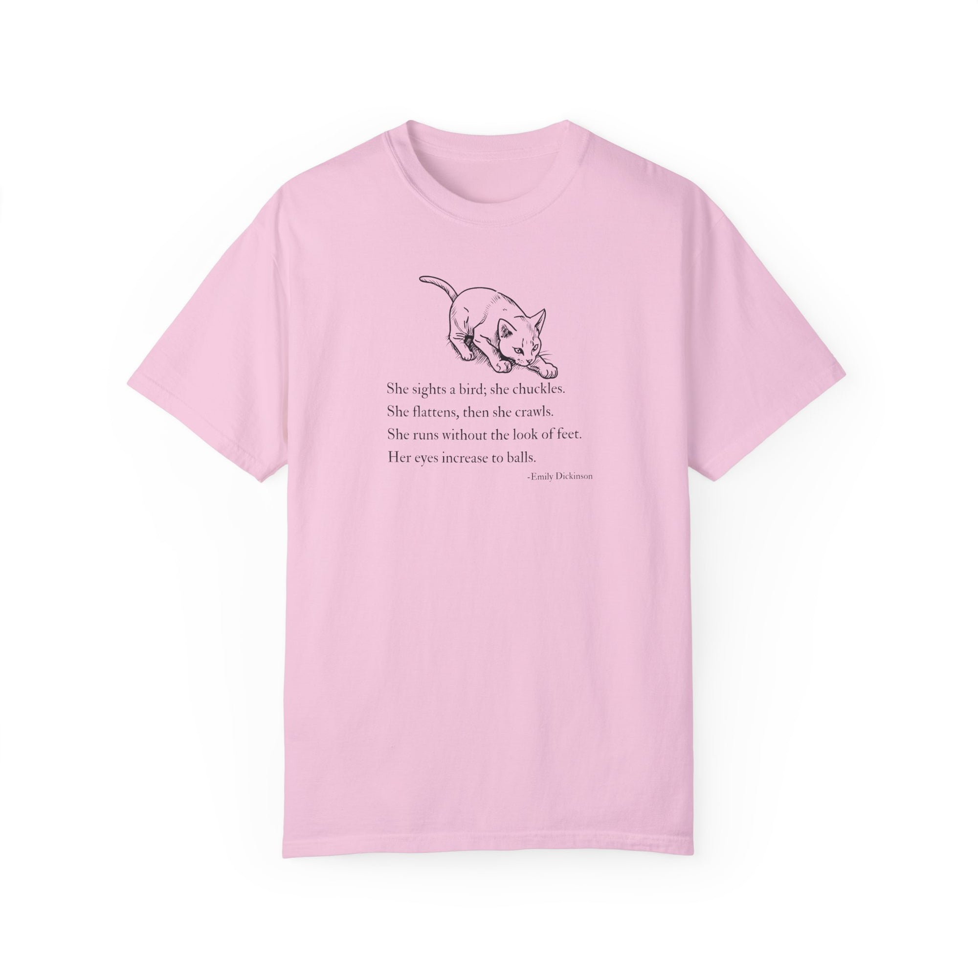 Emily Dickinson Cat Poem Unisex Garment-Dyed T-Shirt