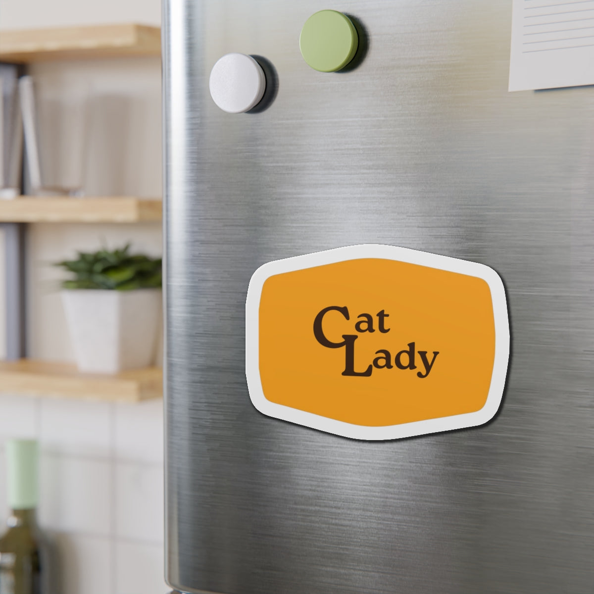 Cat Lady Cracker Barrel Style Die-Cut Magnets