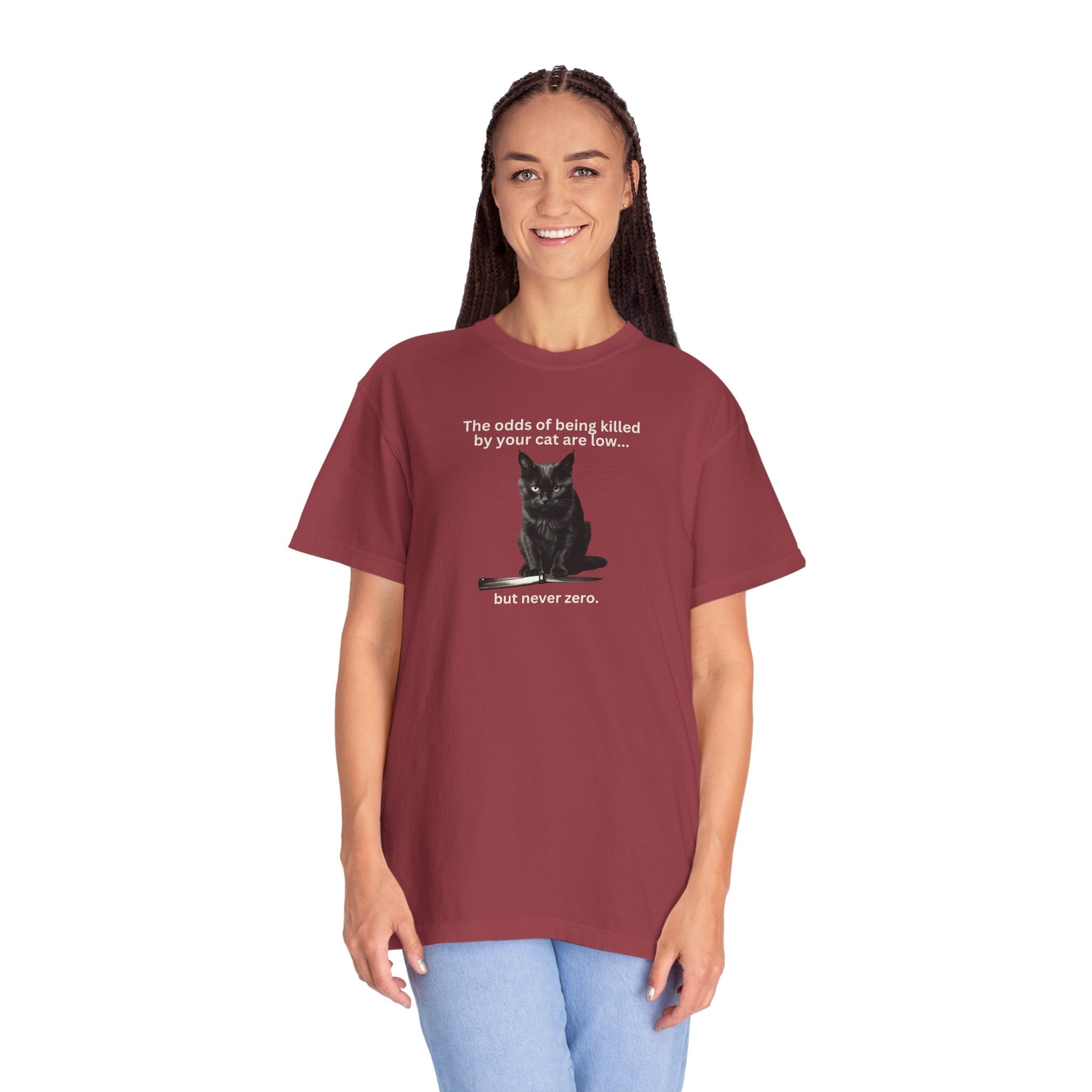 Photo depicting the ​Odds Unisex Garment-Dyed T-shirt from EpiAl's Shop.