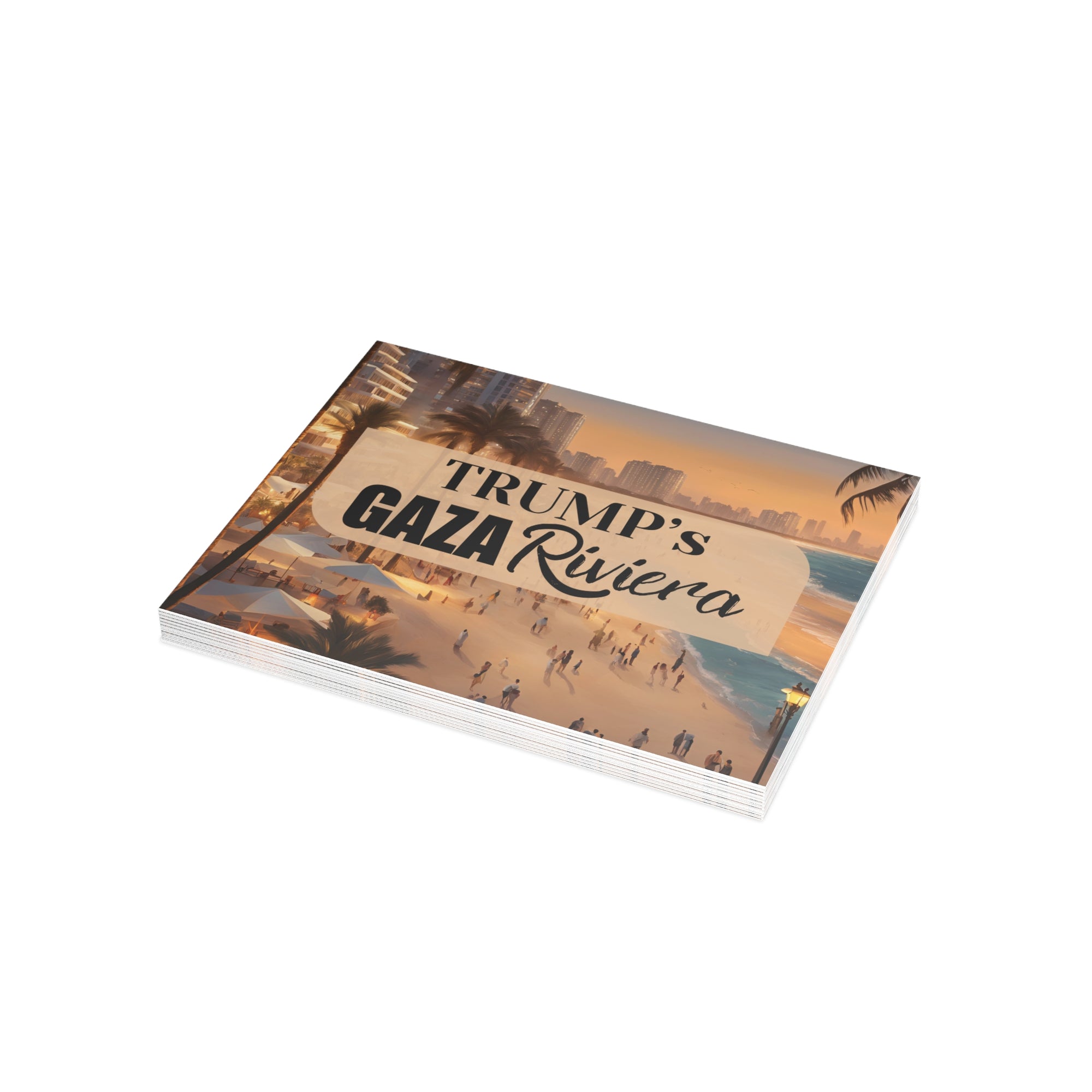 Trump’s Gaza Riviera Postcard Bundles with Envelopes