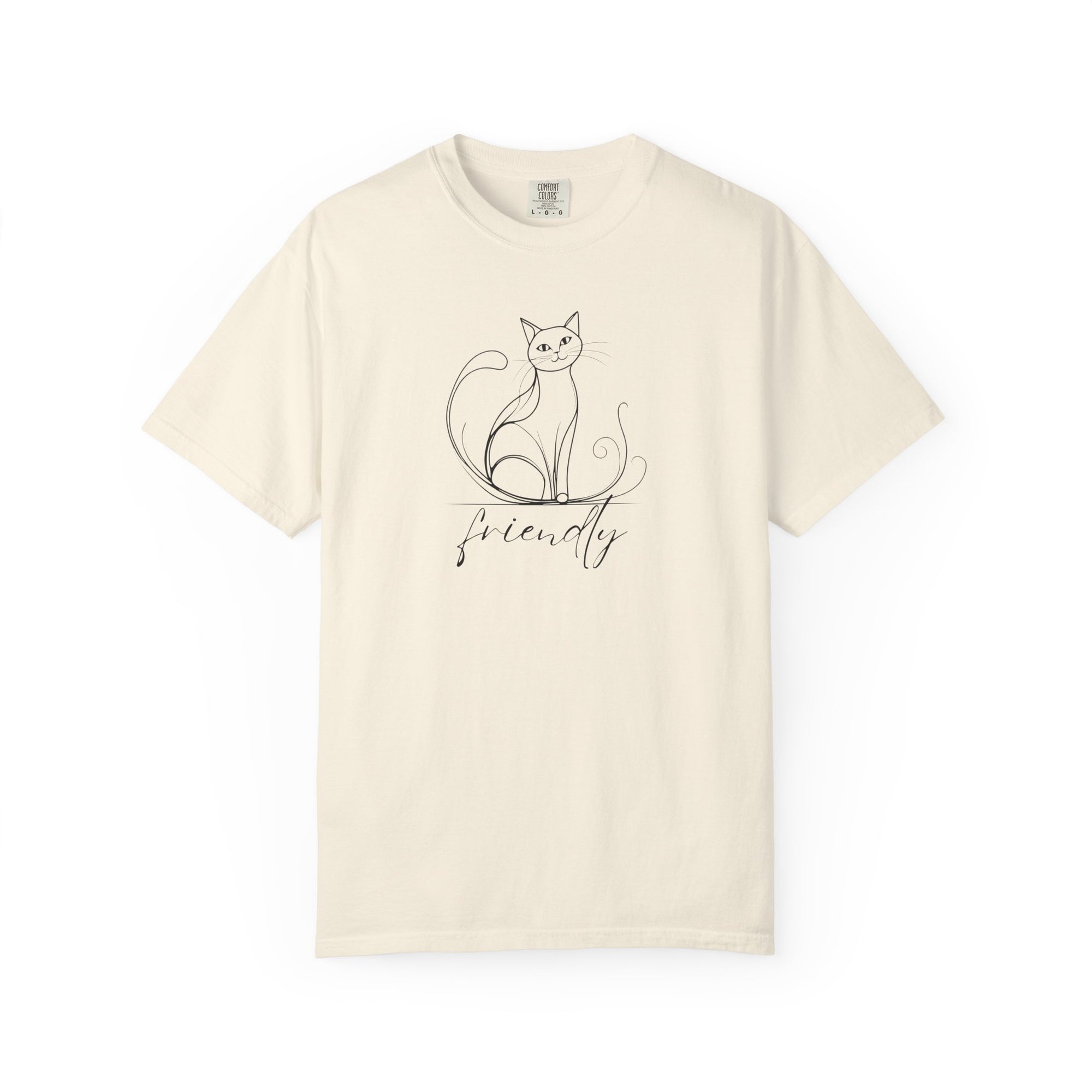 Friendly Cat Lover's Unisex Garment-Dyed T-Shirt