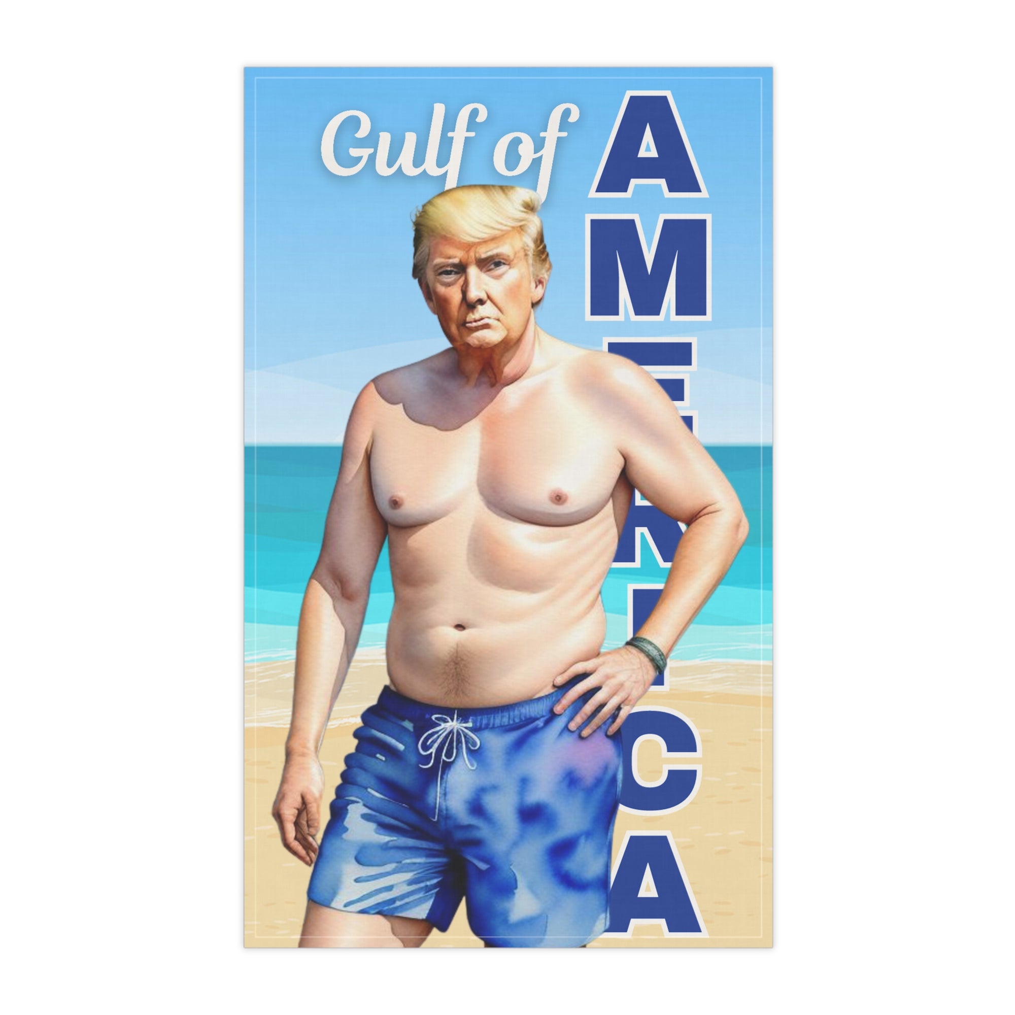 Humorous Beach-Themed Tea Towels - American Gulf Design