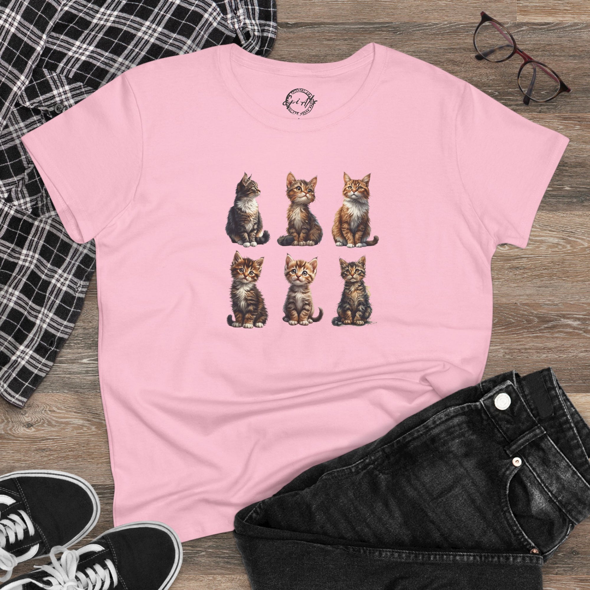 Cute Kittens Women's Cotton T-Shirt
