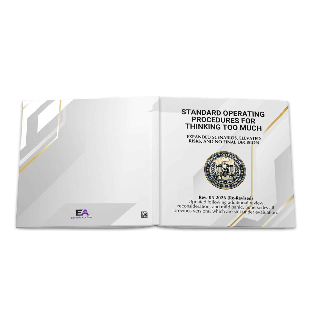 Standard Operating Procedures for Thinking Too Much - Hardcover Parody Manual