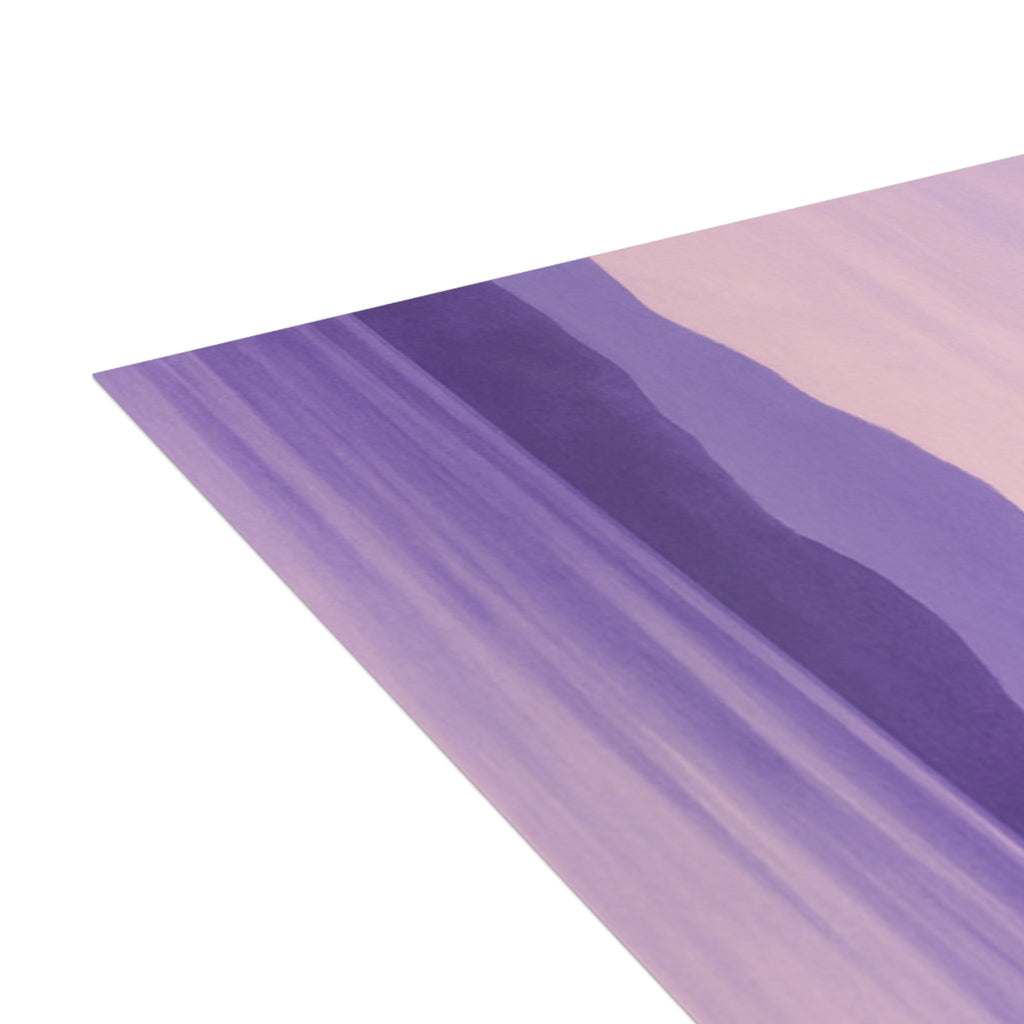 “Still. Strong. Here.” Epilepsy Awareness Postcards — Lavender Horizon (7×5, Sets of 10/30/50)