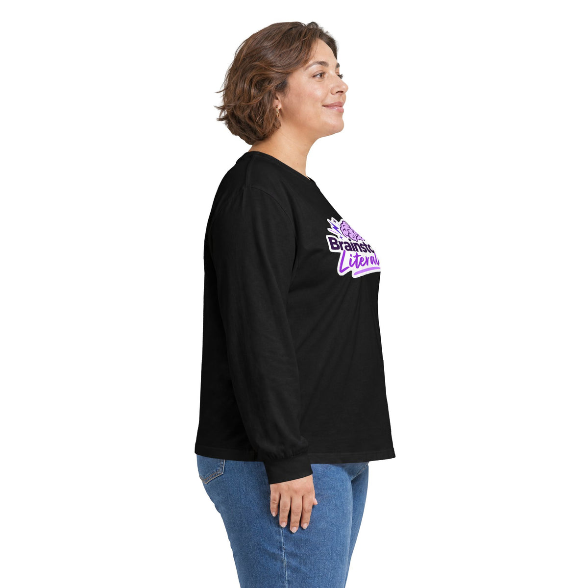Brainstorm, Literally Epilepsy Awareness Long Sleeve Shirt | Purple Brain Epilepsy Tee
