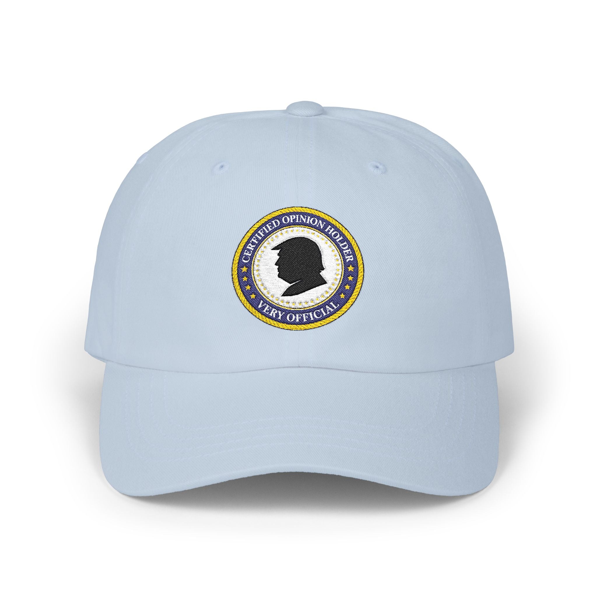 Certified Opinion Holder Dad Hat – Very Official Political Parody