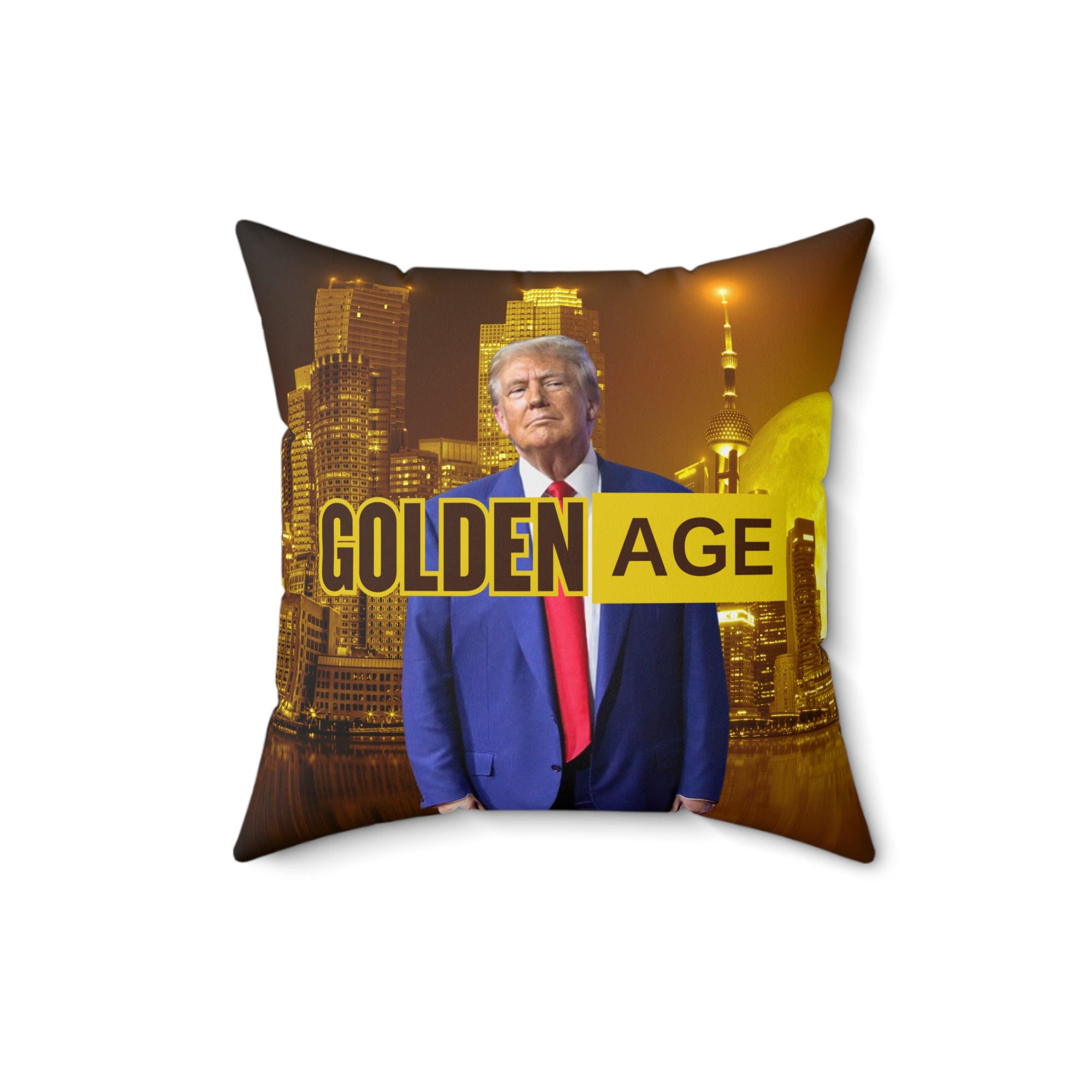 Trump Golden Age Spun Polyester Square Pillow