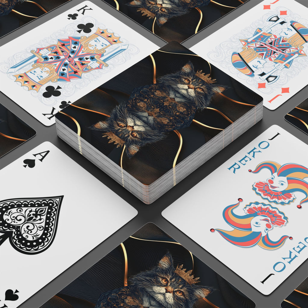 King Cat Poker Playing Cards, Perfect for Game Nights