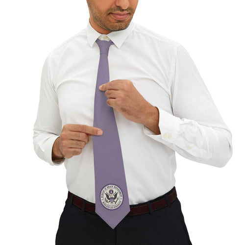Bureau of Brain Management Necktie | Medicated and Opinionated Purple Statement Tie