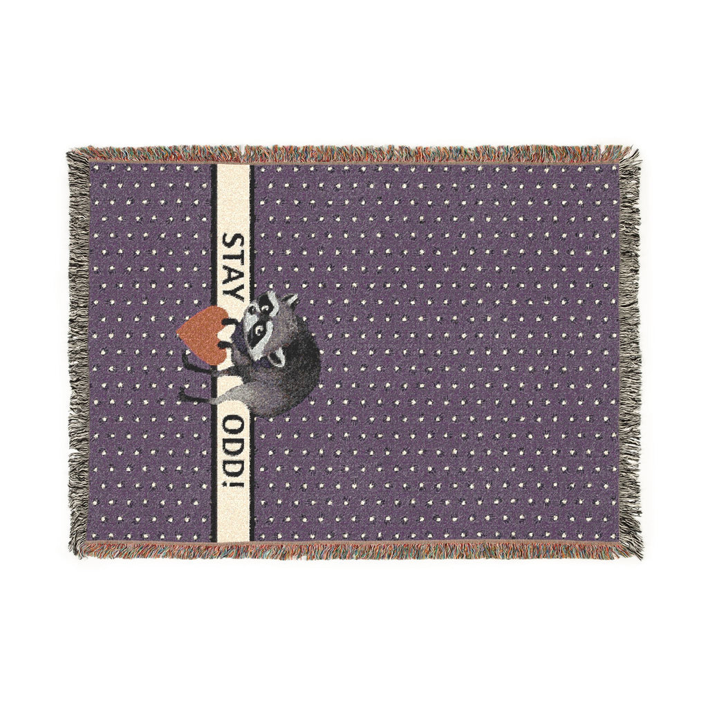 Stay Odd Jimothy Woven Cotton Blanket